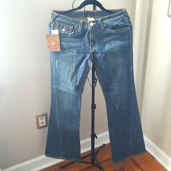 True Religion Women's Bootcut Denim Jeans Size 32 - Picture 1 of 4